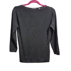 Women's Cyrus Sweater‎ Size M Black 3/4 Sleeve